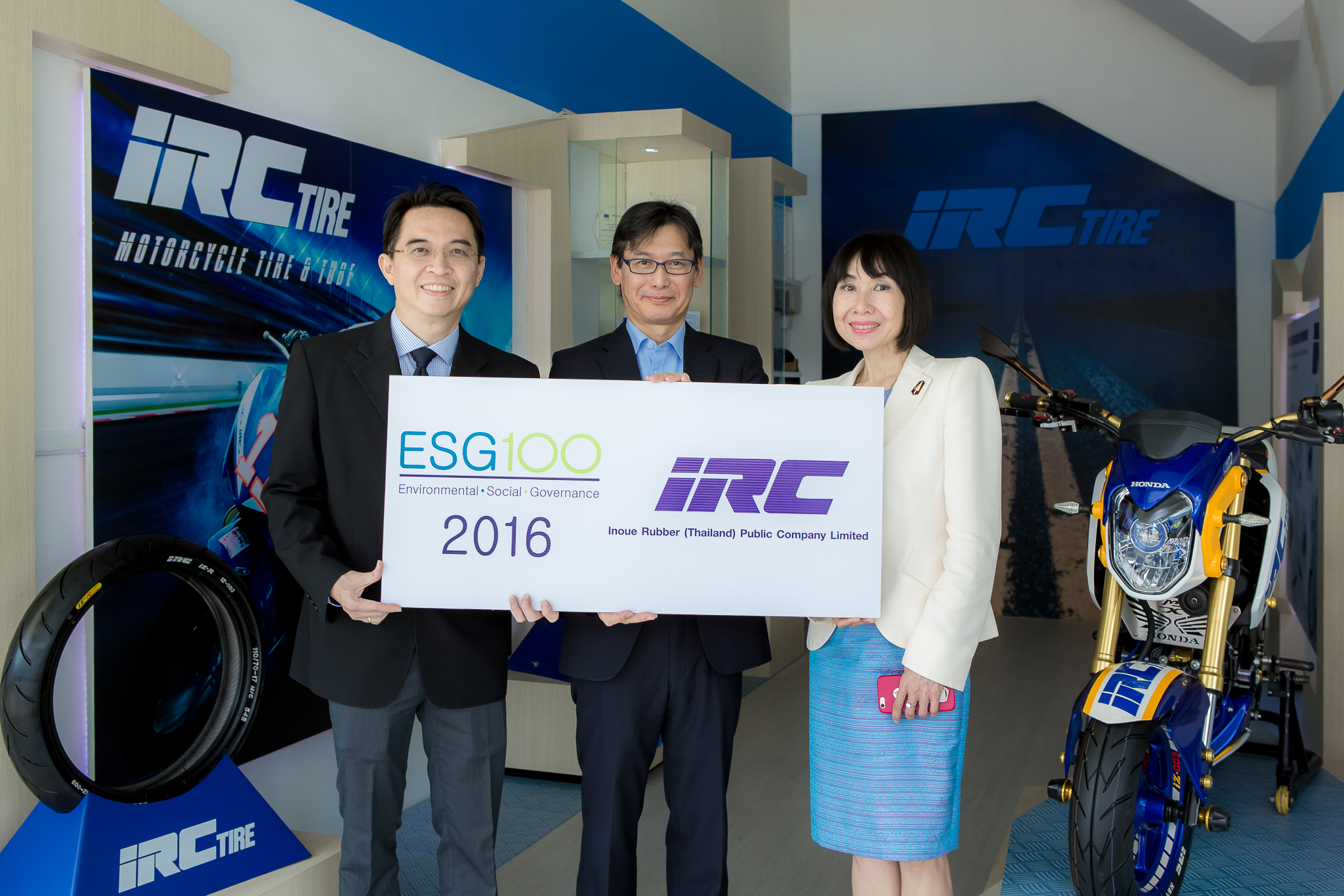 IRC Received 2016 "Certificate of ESG100 Company" Outstanding Company in Sustainability Management